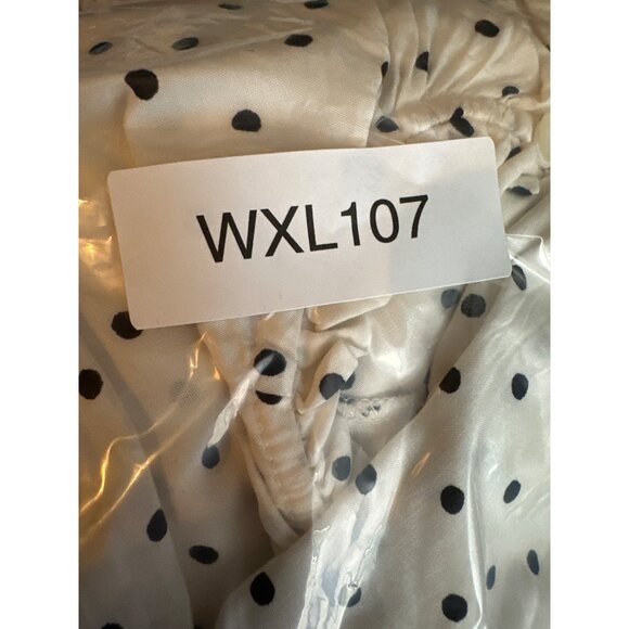 Old Navy White Polka Dot Flutter Sleeve Dress Womens XL Feminine Romantic Flowy - Picture 10 of 12